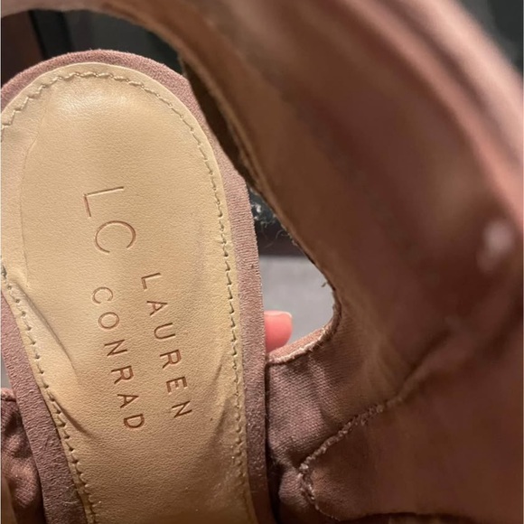 LC Lauren Conrad rose pink Ankle Booties with Peep-Toe Design - Picture 4 of 4